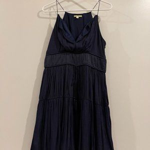 Gianni Bini Navy Blue Silk Dress